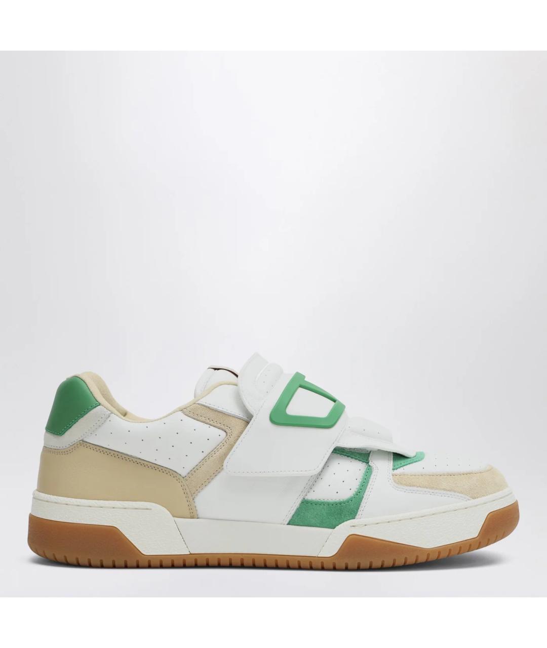 VALENTINO Мульти кожаные низкие кроссовки / кеды, фото 3