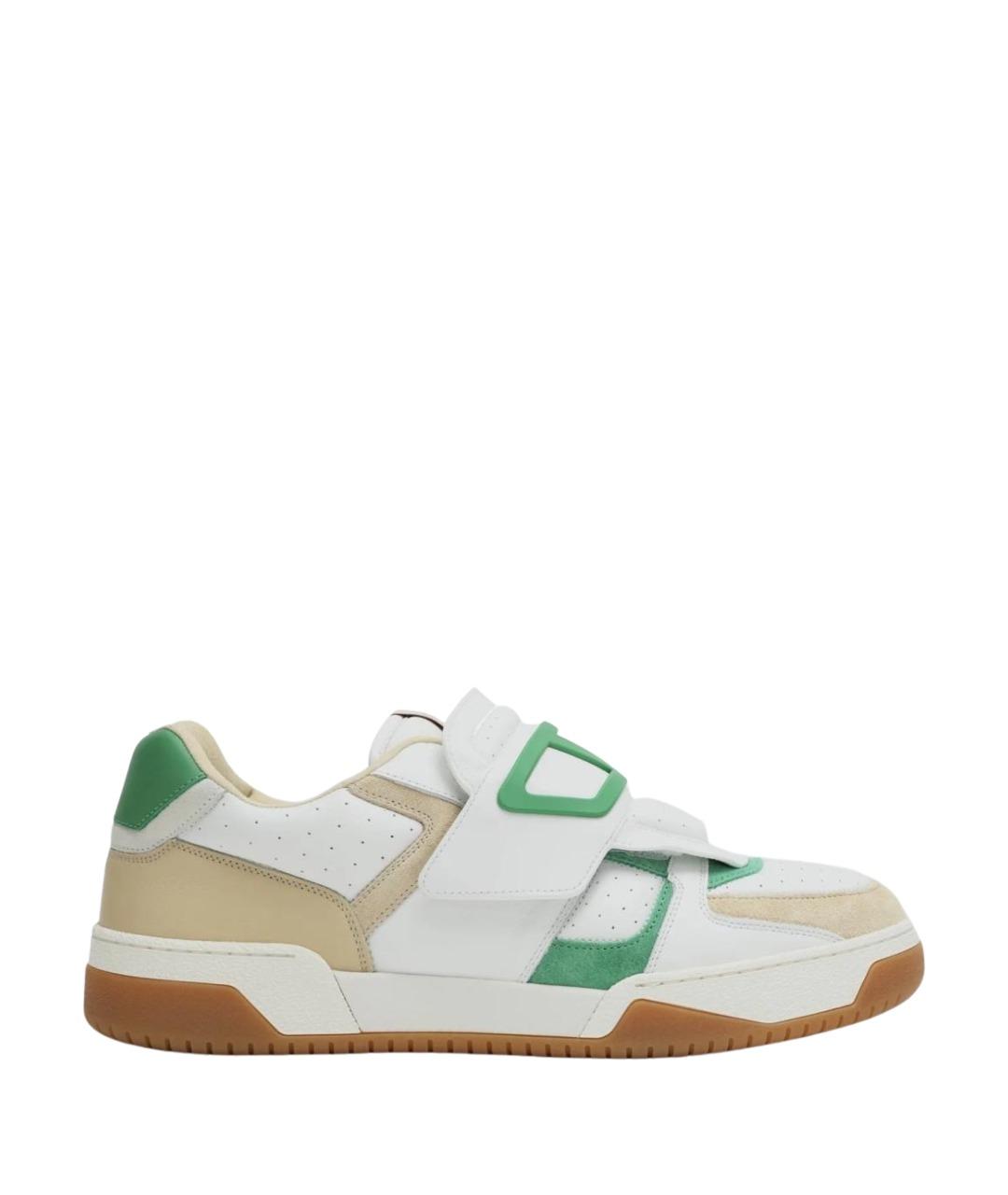 VALENTINO Мульти кожаные низкие кроссовки / кеды, фото 1