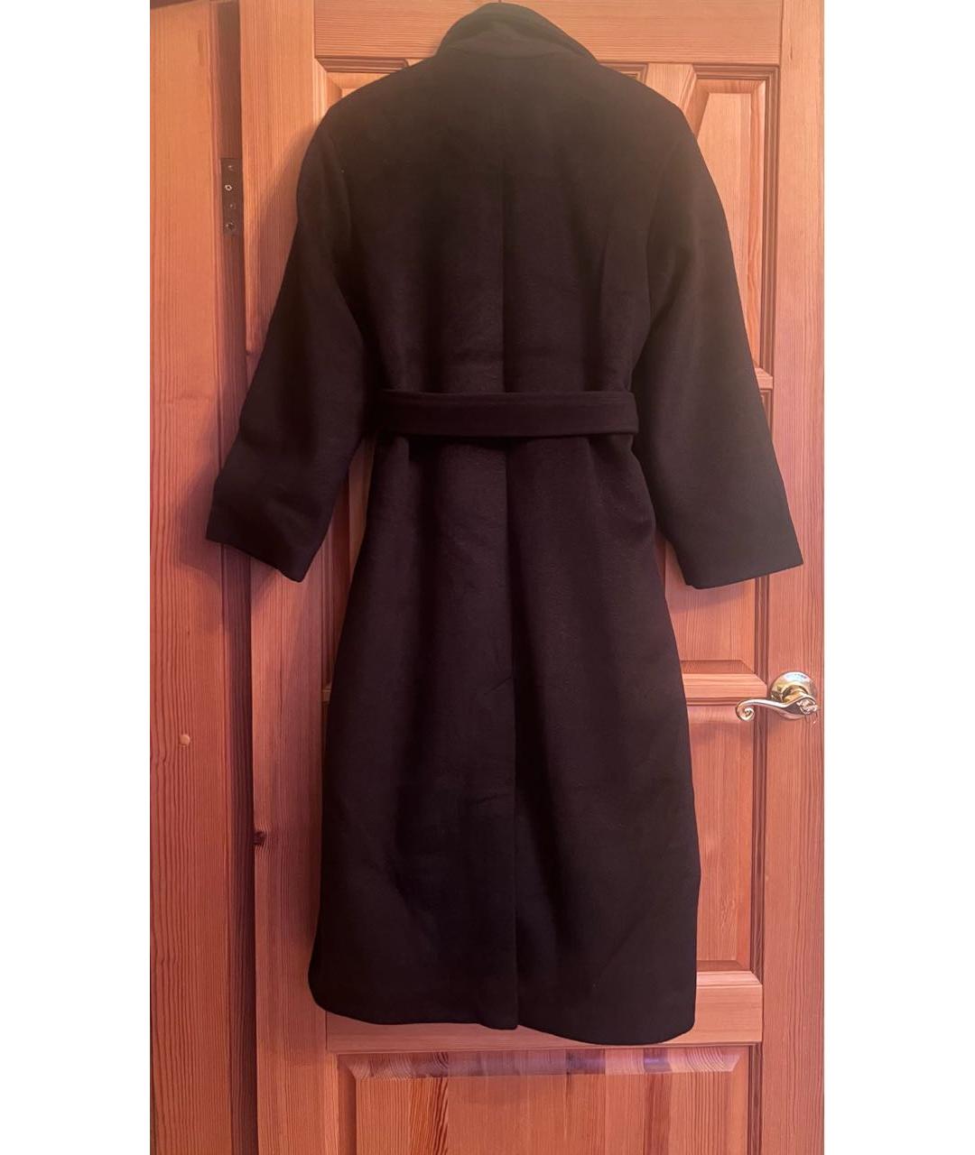 MAX MARA Черное шерстяное пальто, фото 2