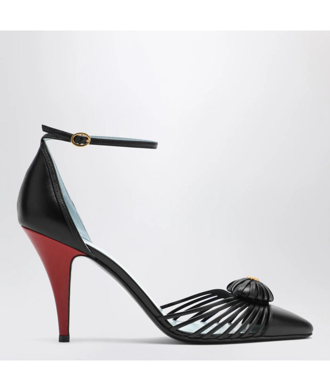 VALENTINO Черные кожаные туфли, фото 3