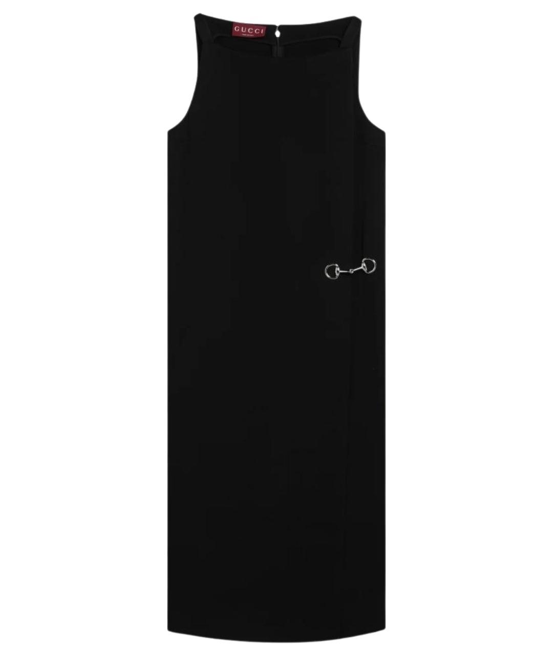 GUCCI Черное хлопковое повседневное платье, фото 1