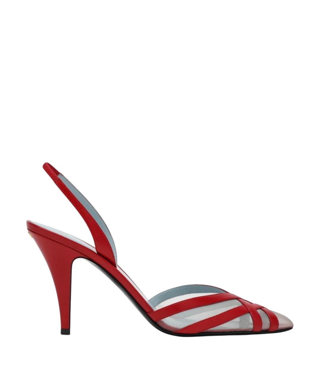 VALENTINO Красные кожаные туфли, фото 1