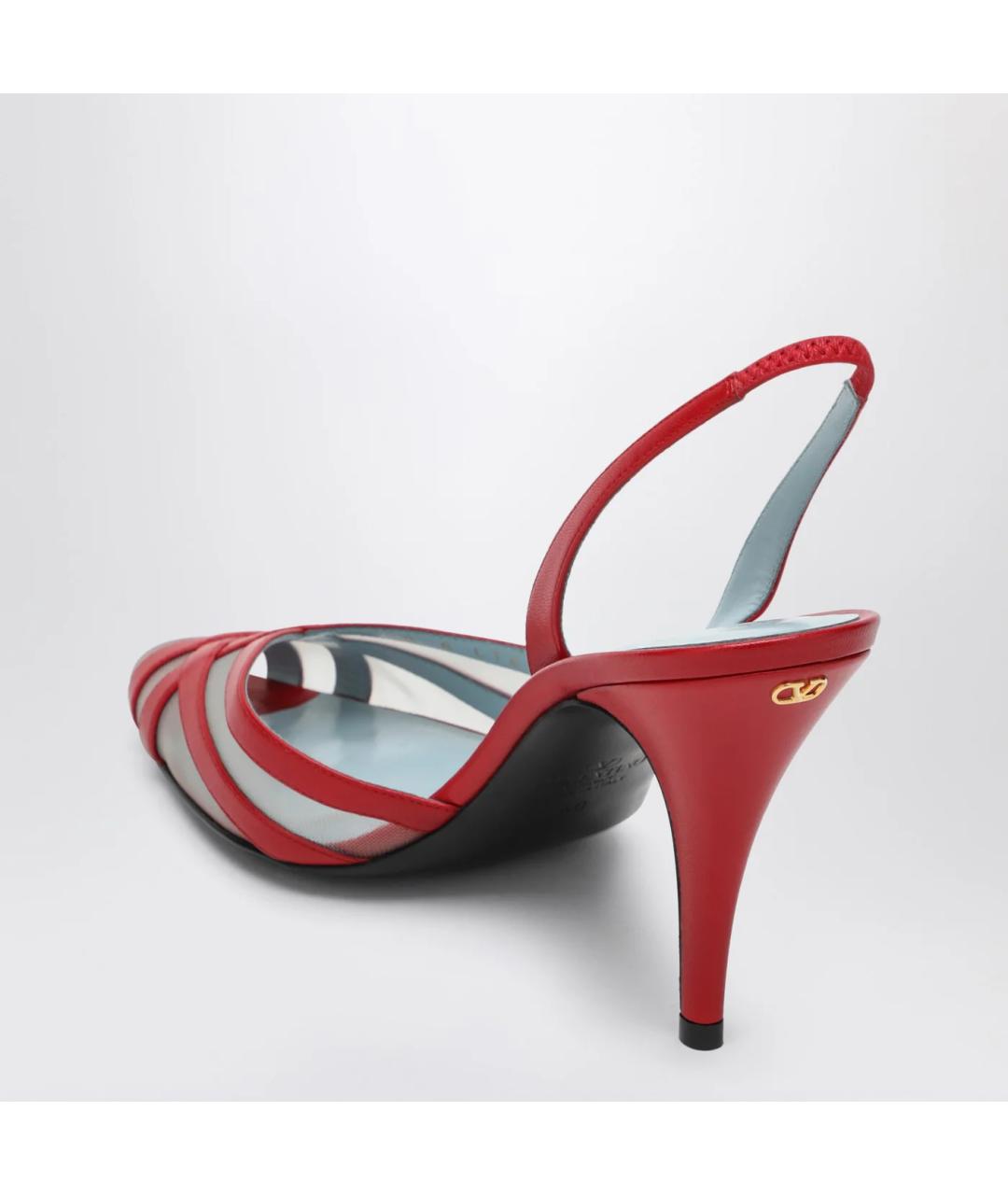 VALENTINO Красные кожаные туфли, фото 2