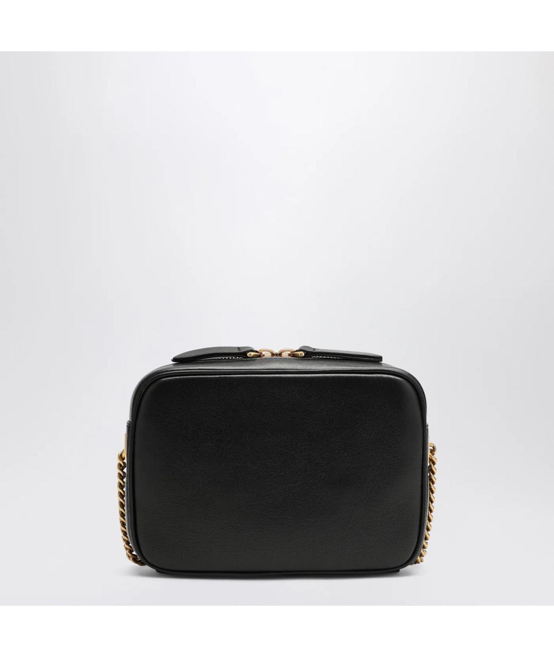 VALENTINO Черная кожаная сумка через плечо, фото 2