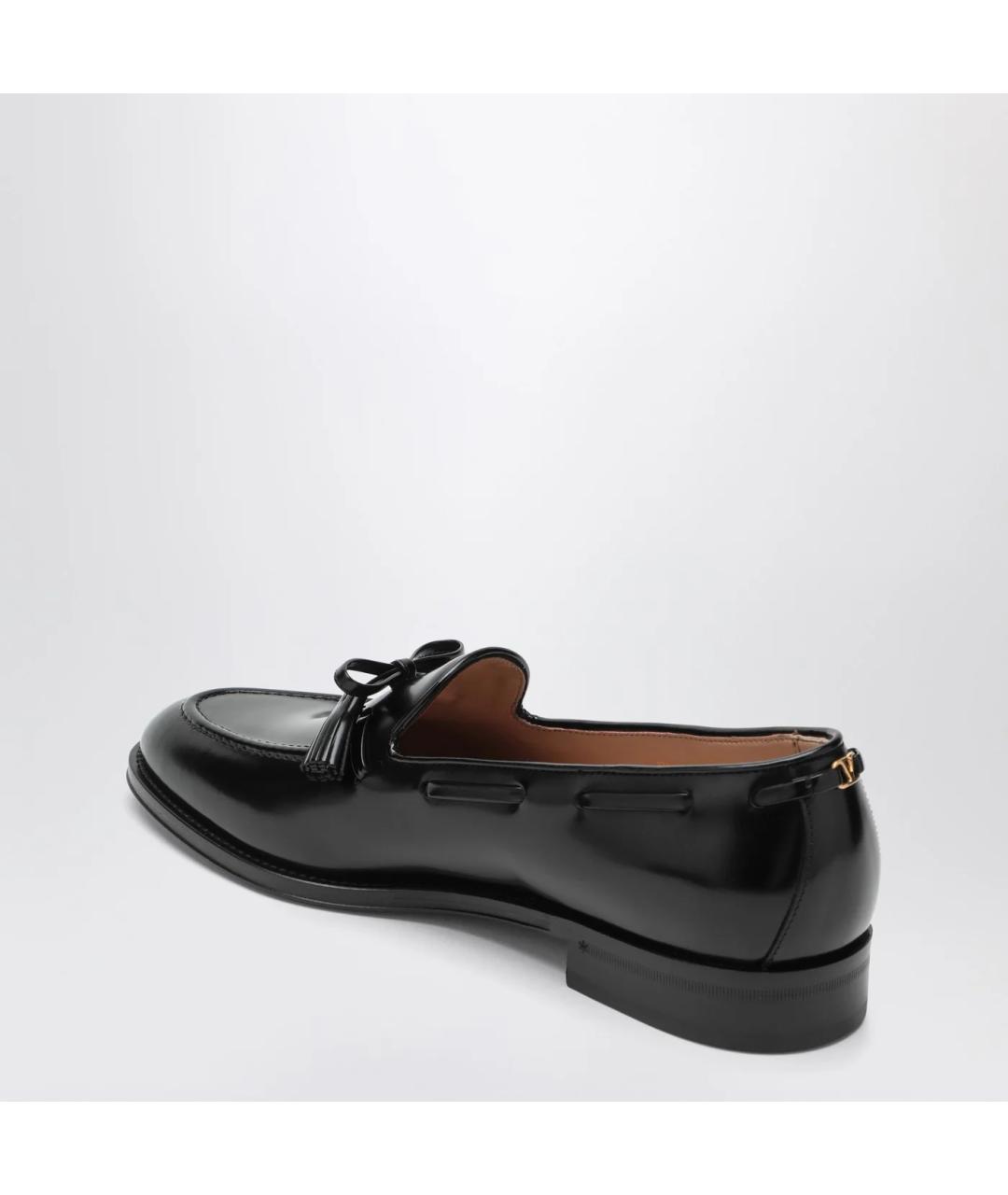 VALENTINO Черные кожаные лоферы, фото 2