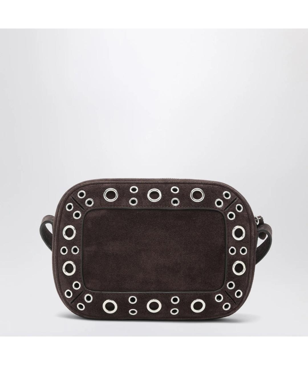 VALENTINO Коричневая замшевая сумка на плечо, фото 2