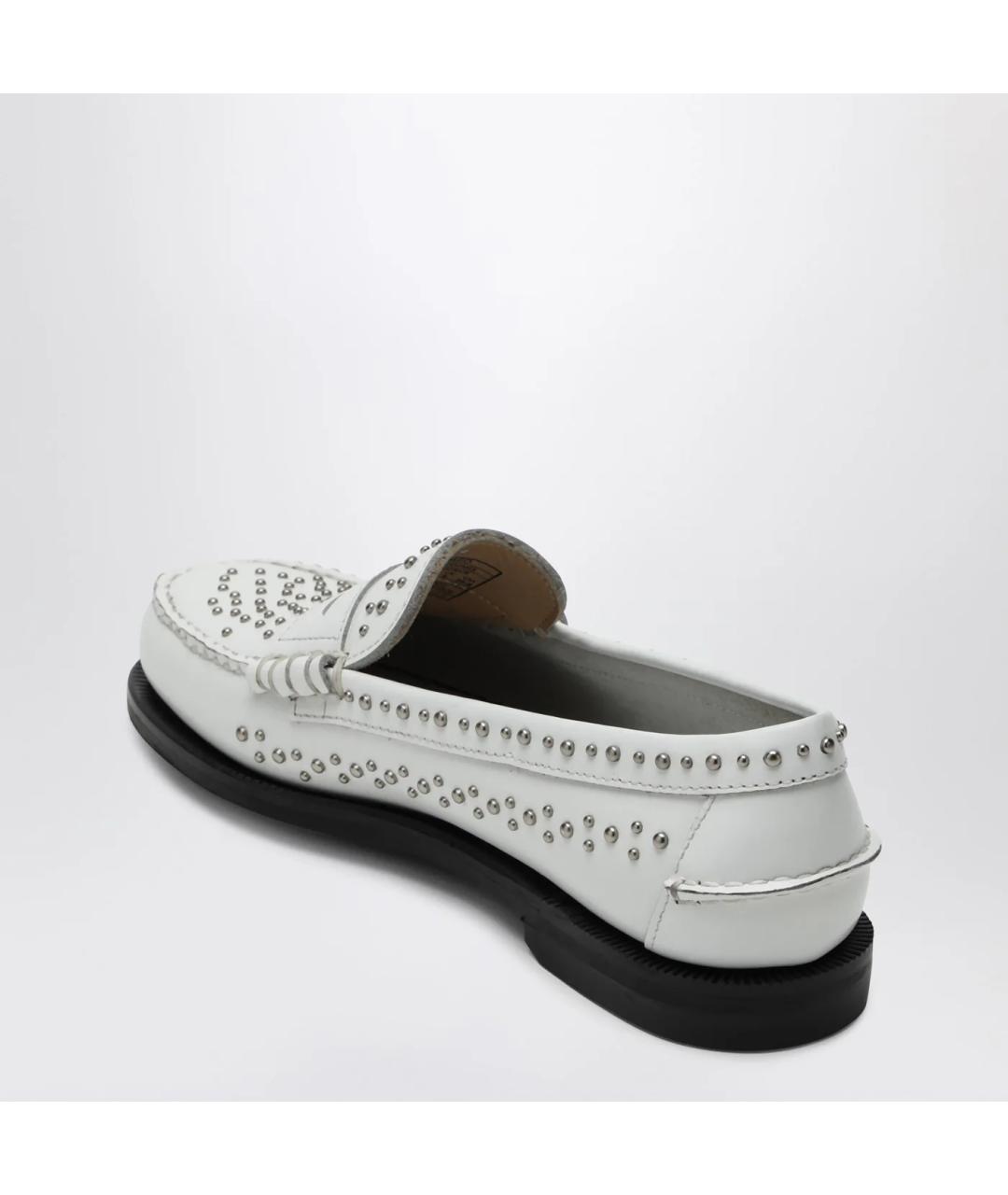 SEBAGO Белые кожаные мокасины, фото 2