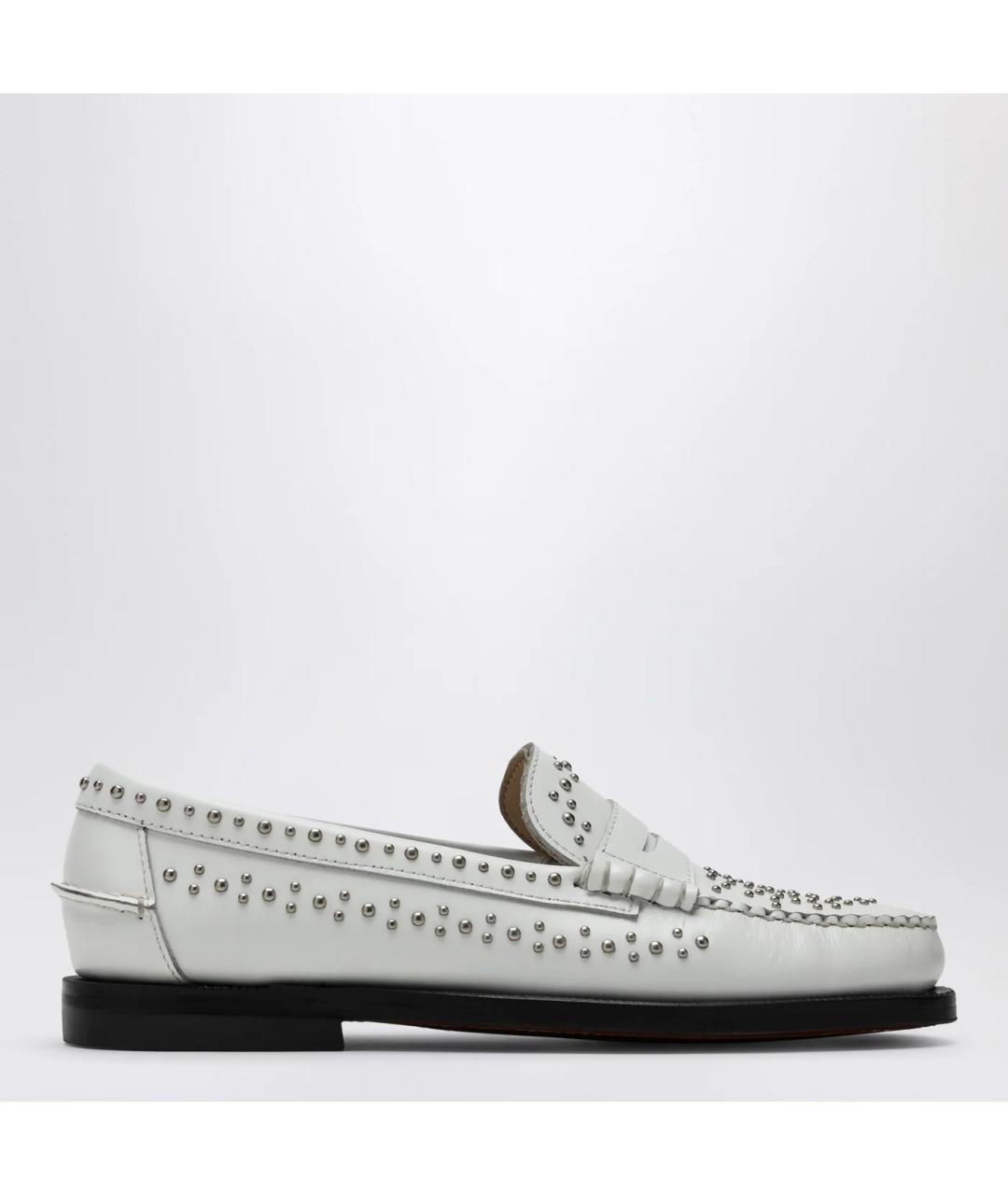 SEBAGO Белые кожаные мокасины, фото 3