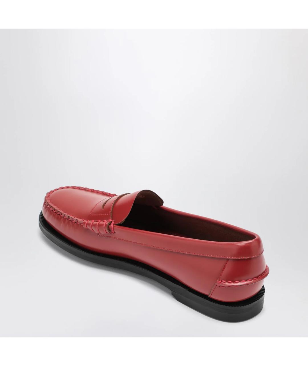 SEBAGO Красные кожаные мокасины, фото 2