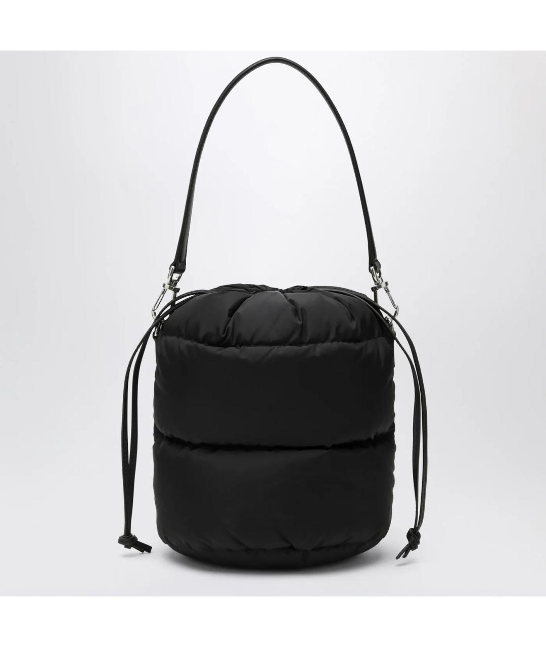 MONCLER Черная тканевая сумка с короткими ручками, фото 2