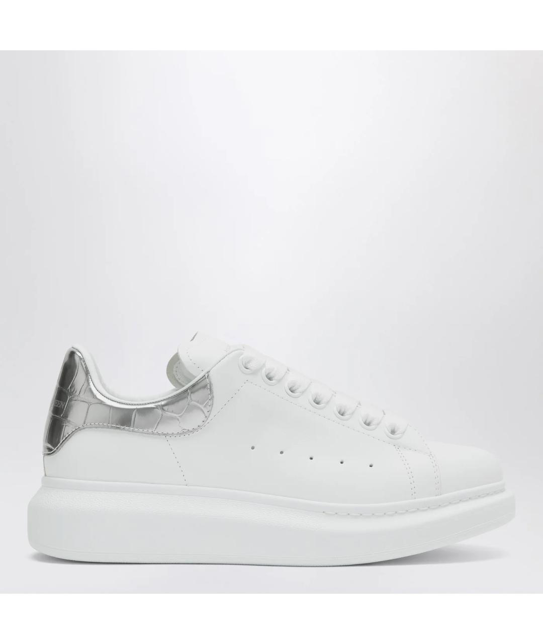 ALEXANDER MCQUEEN Белые кожаные кроссовки, фото 3