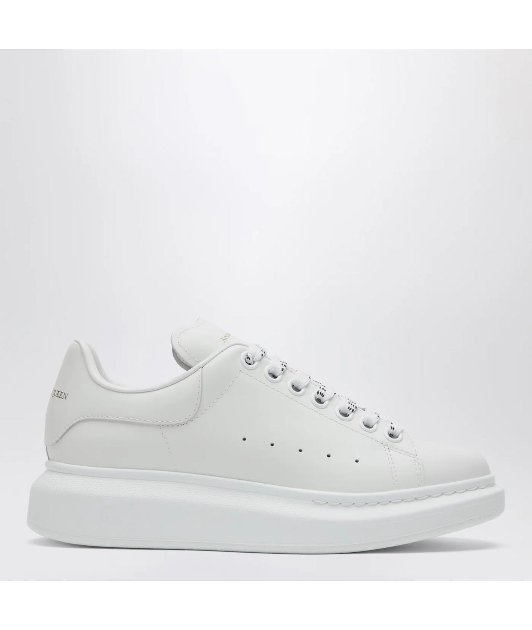 ALEXANDER MCQUEEN Белые кожаные кроссовки, фото 3