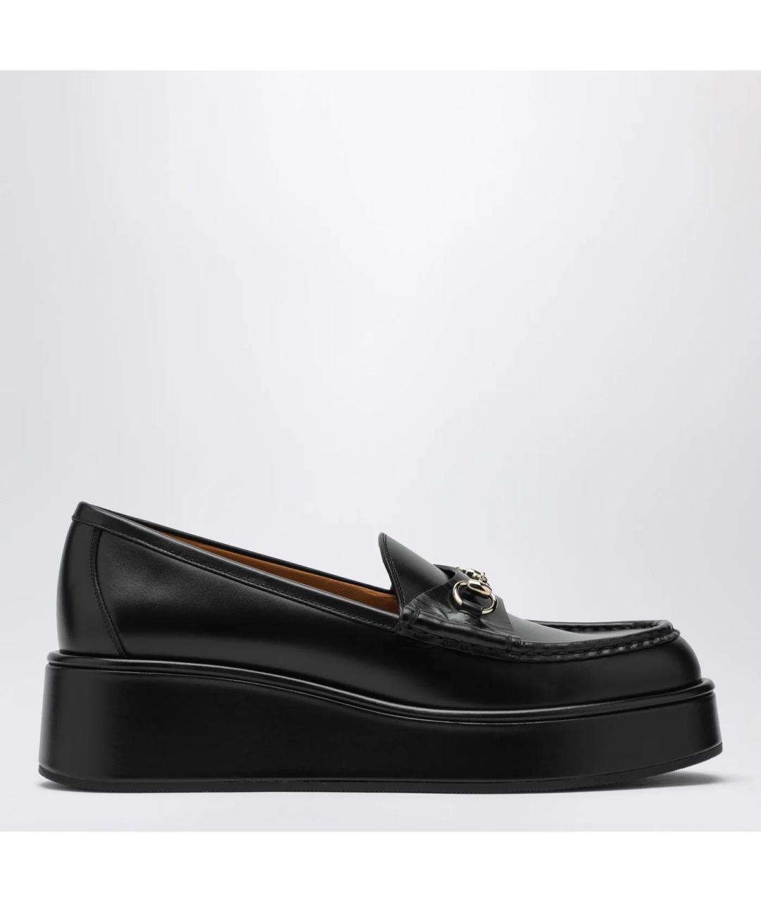 GUCCI Черные кожаные лоферы, фото 3