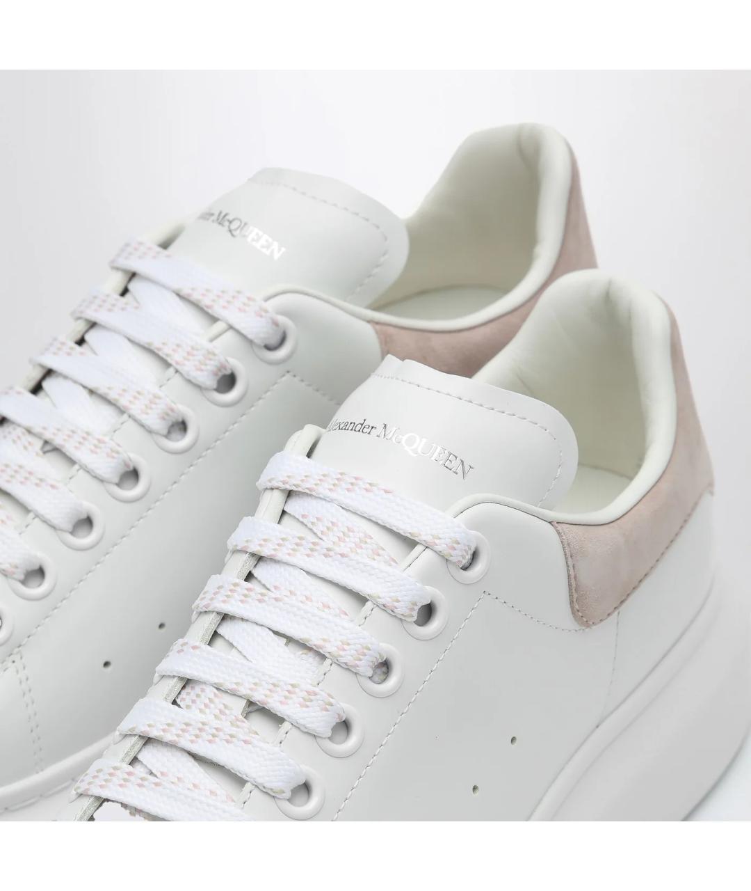 ALEXANDER MCQUEEN Белые кожаные кроссовки, фото 2
