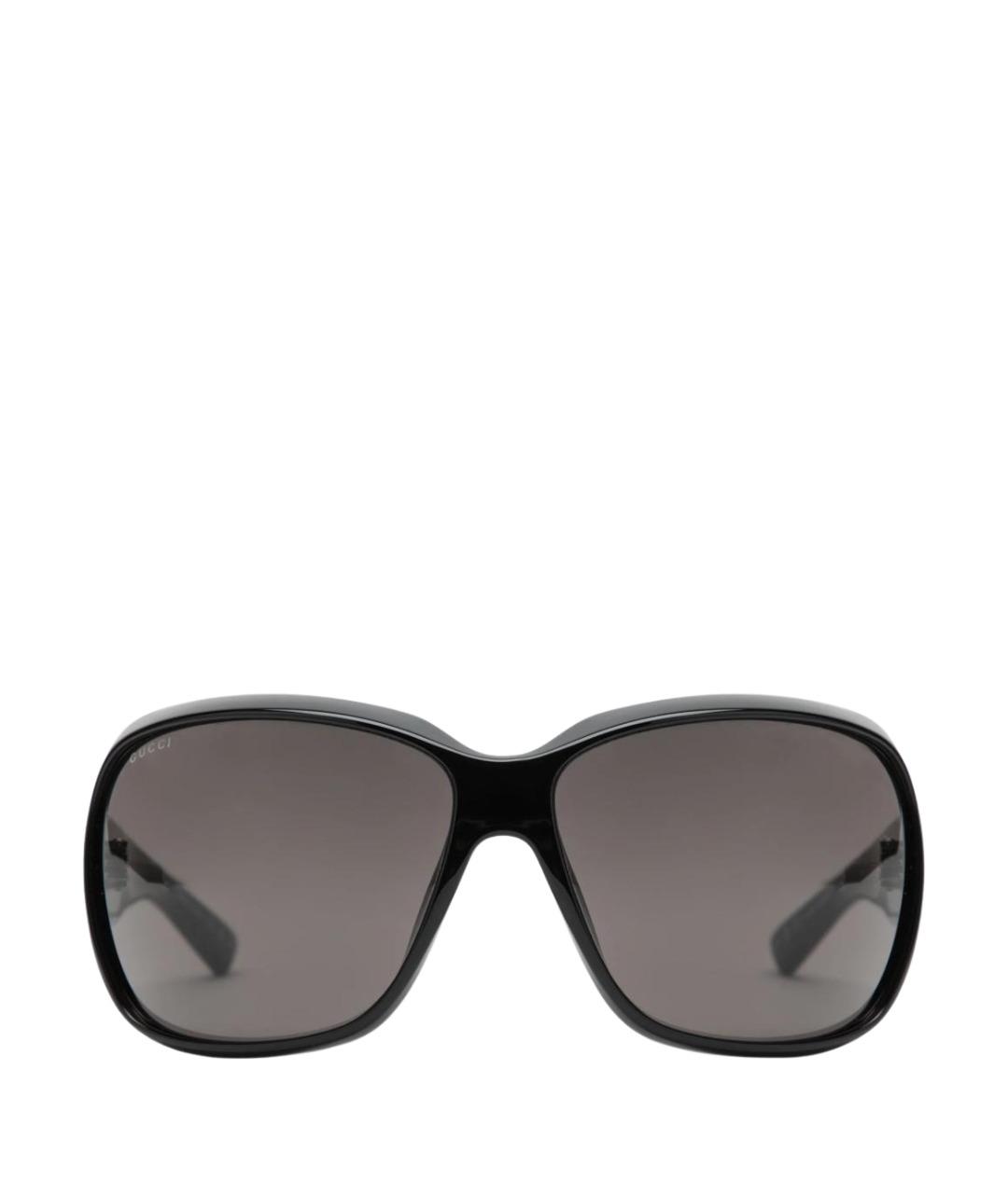 GUCCI Черные пластиковые солнцезащитные очки, фото 1