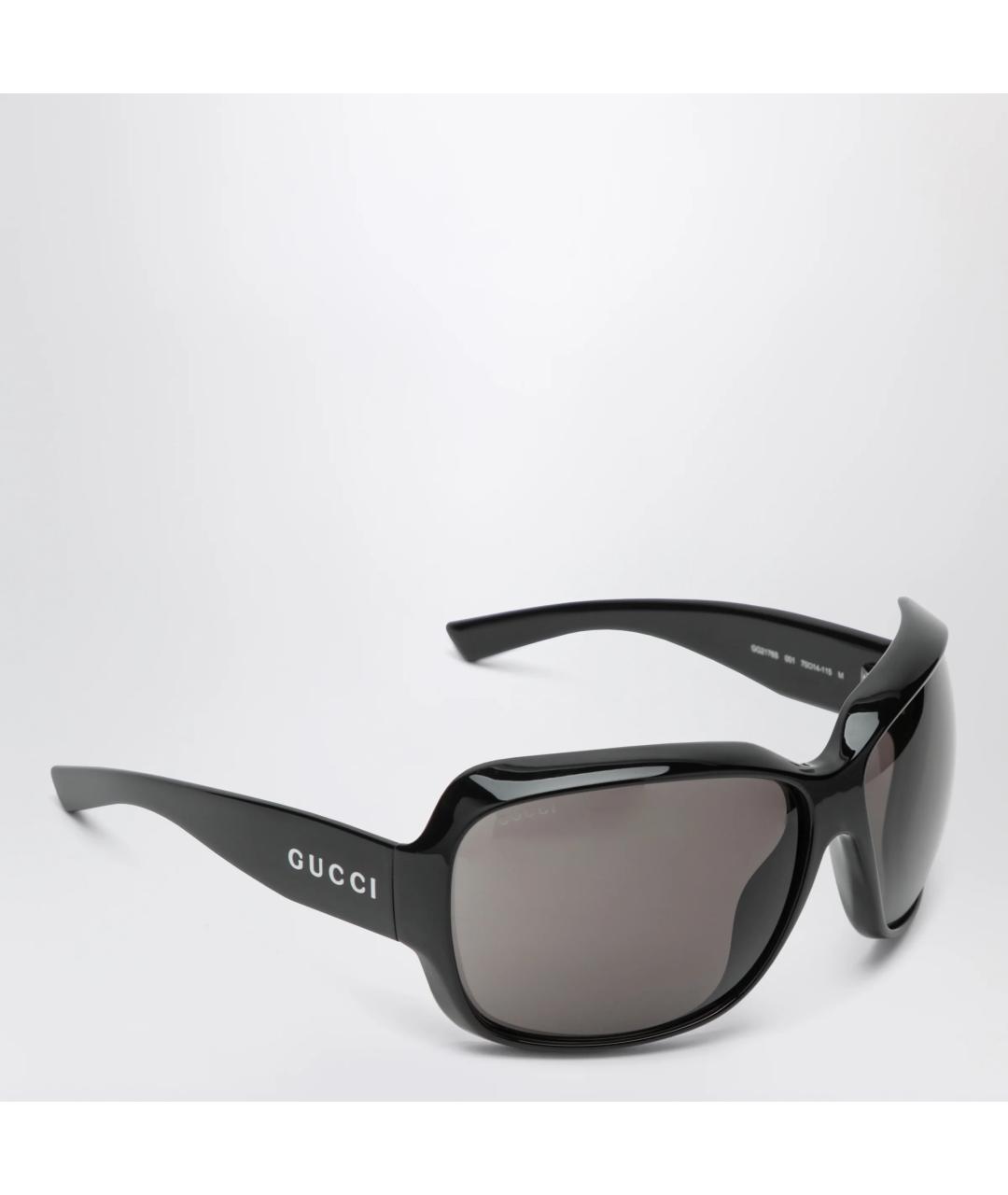 GUCCI Черные пластиковые солнцезащитные очки, фото 2