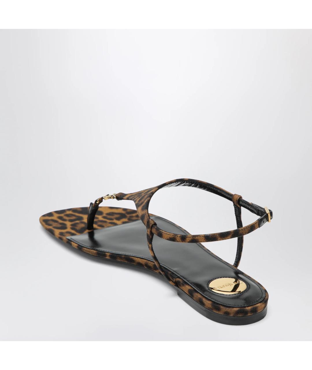 SAINT LAURENT Мульти текстильные сандалии, фото 2