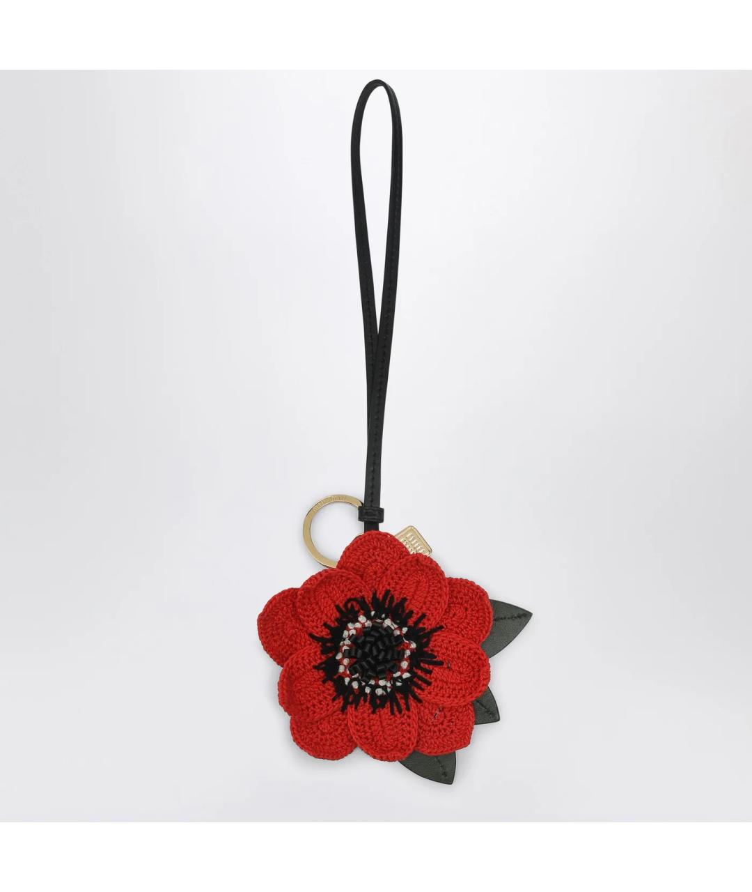 MIU MIU Красный брелок, фото 3