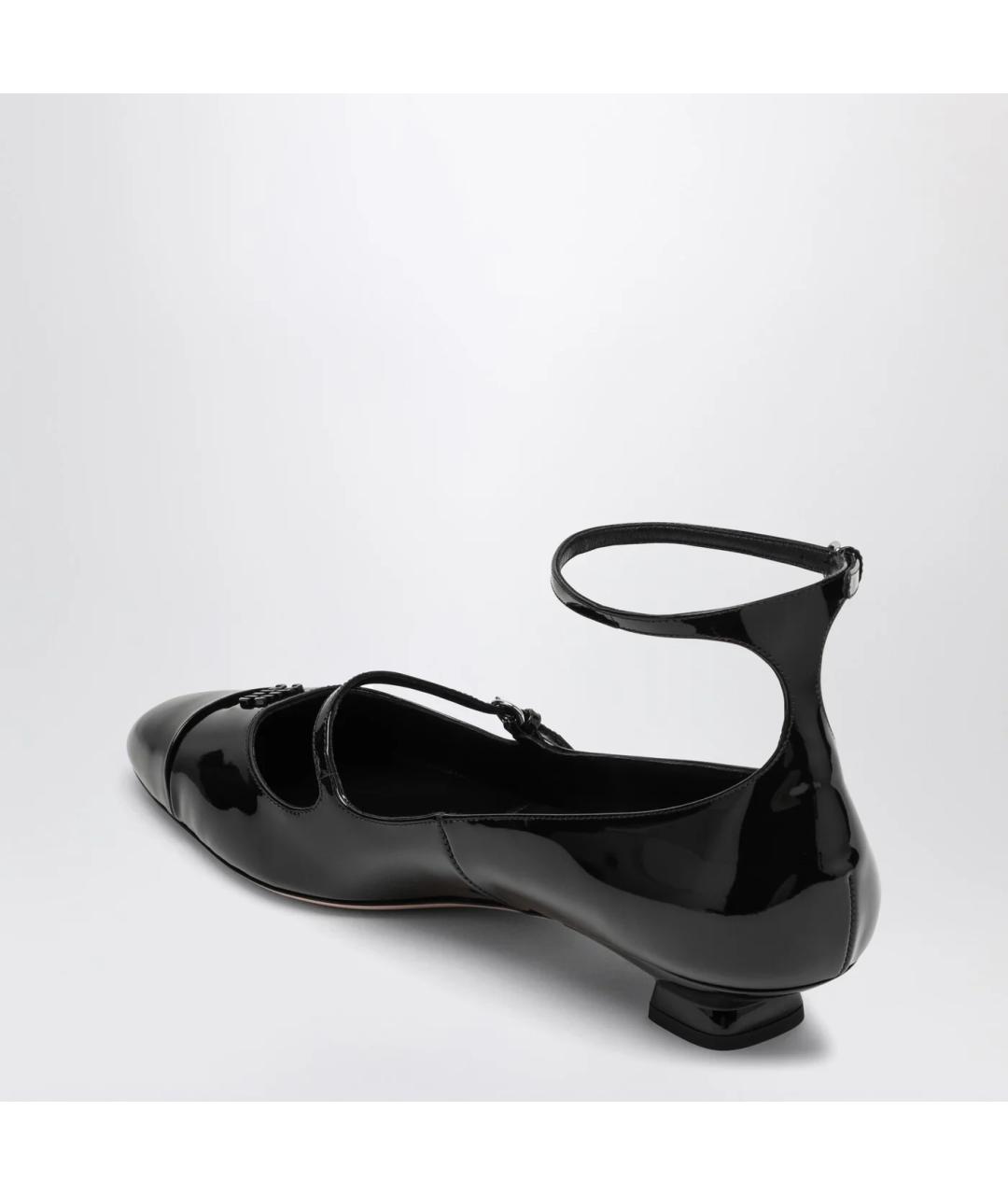 MIU MIU Черные туфли из лакированной кожи, фото 2