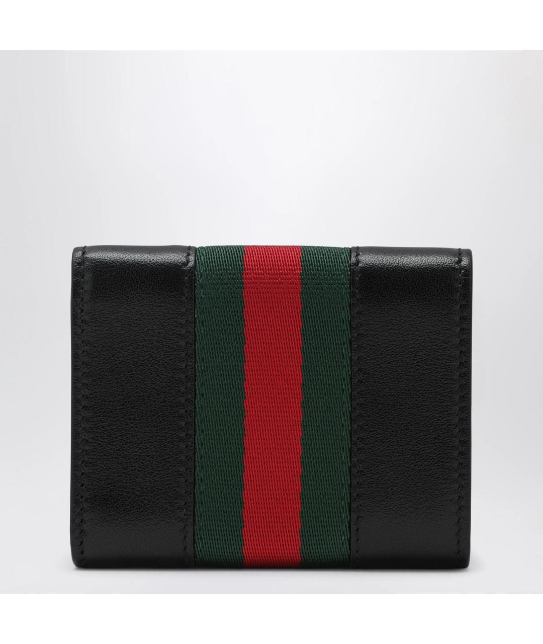 GUCCI Черный кожаный кошелек, фото 2