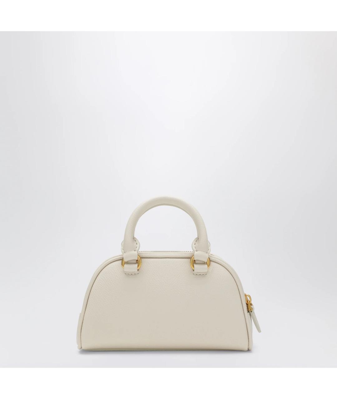 VALENTINO Белая кожаная сумка тоут, фото 2