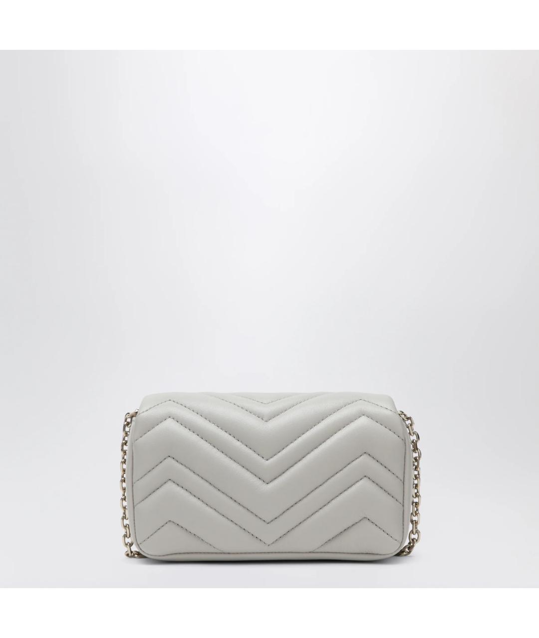 GUCCI Серая кожаная сумка через плечо, фото 2