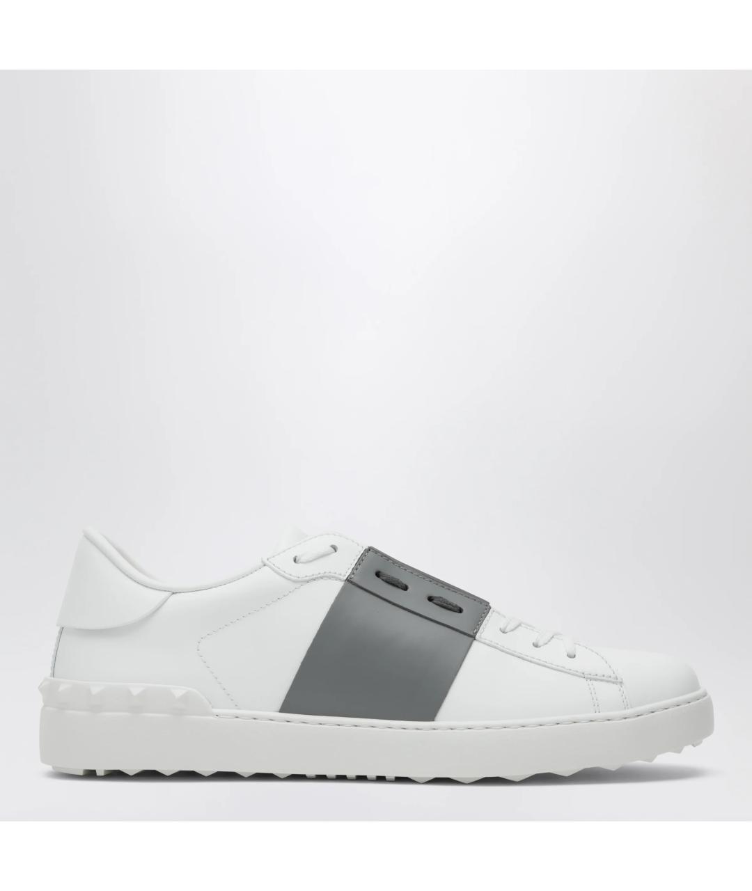 VALENTINO Белые кожаные низкие кроссовки / кеды, фото 3