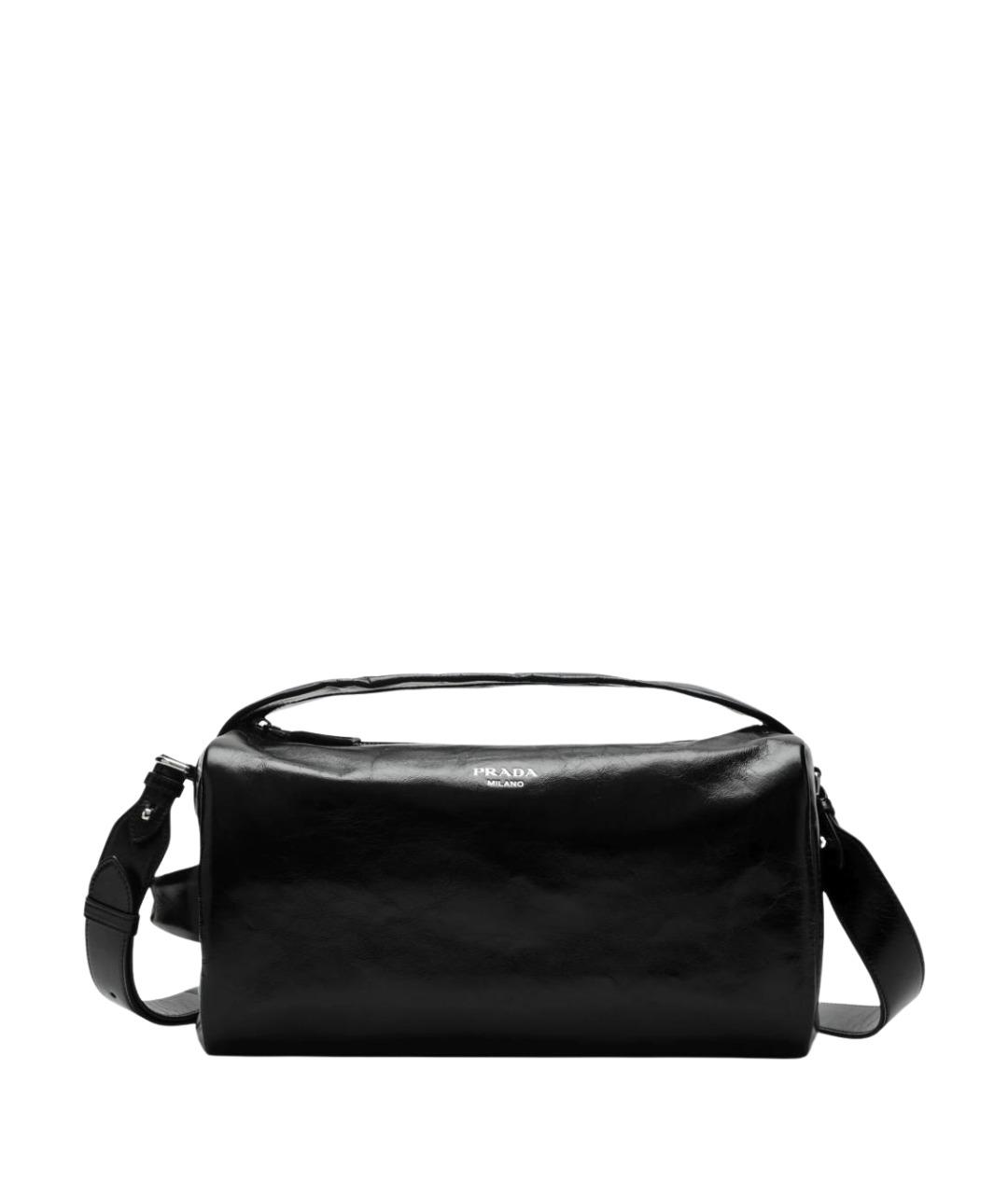 PRADA Черная кожаная сумка на плечо, фото 1
