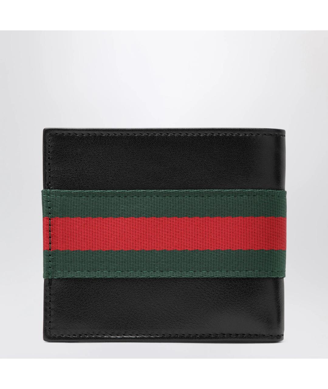 GUCCI Черный кожаный кошелек, фото 2