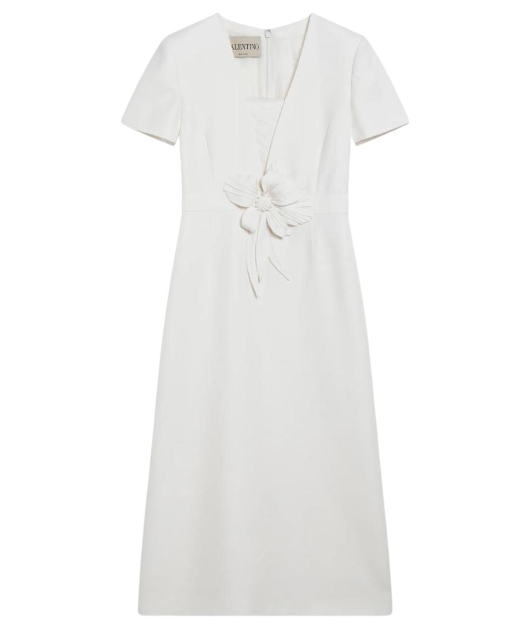 VALENTINO Белое шерстяное вечернее платье, фото 1
