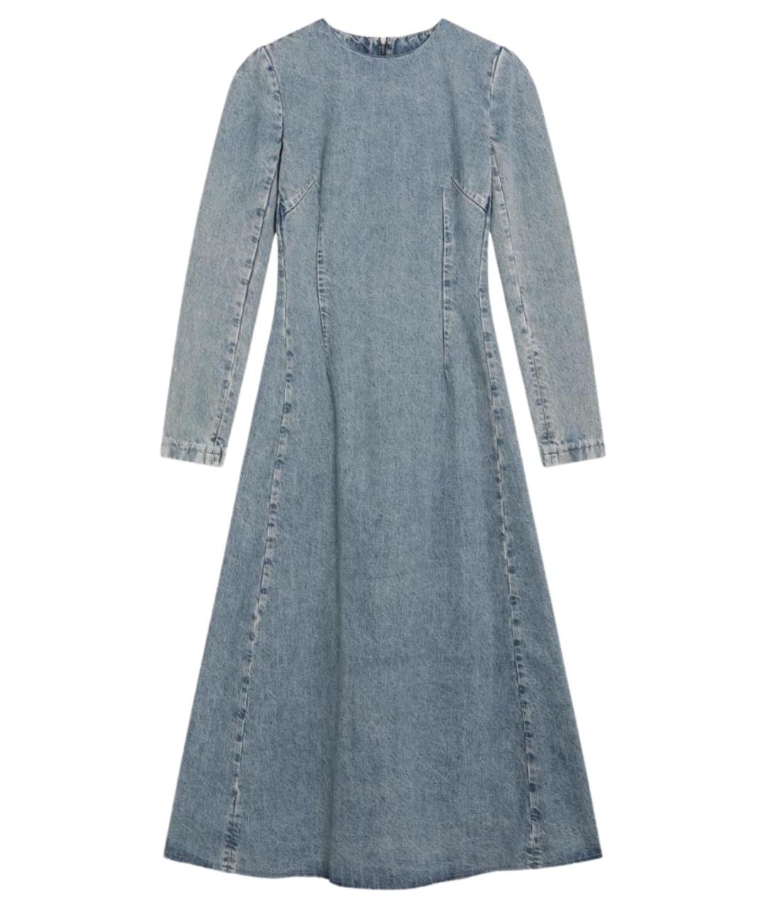 MAISON MARGIELA Голубое хлопковое повседневное платье, фото 1