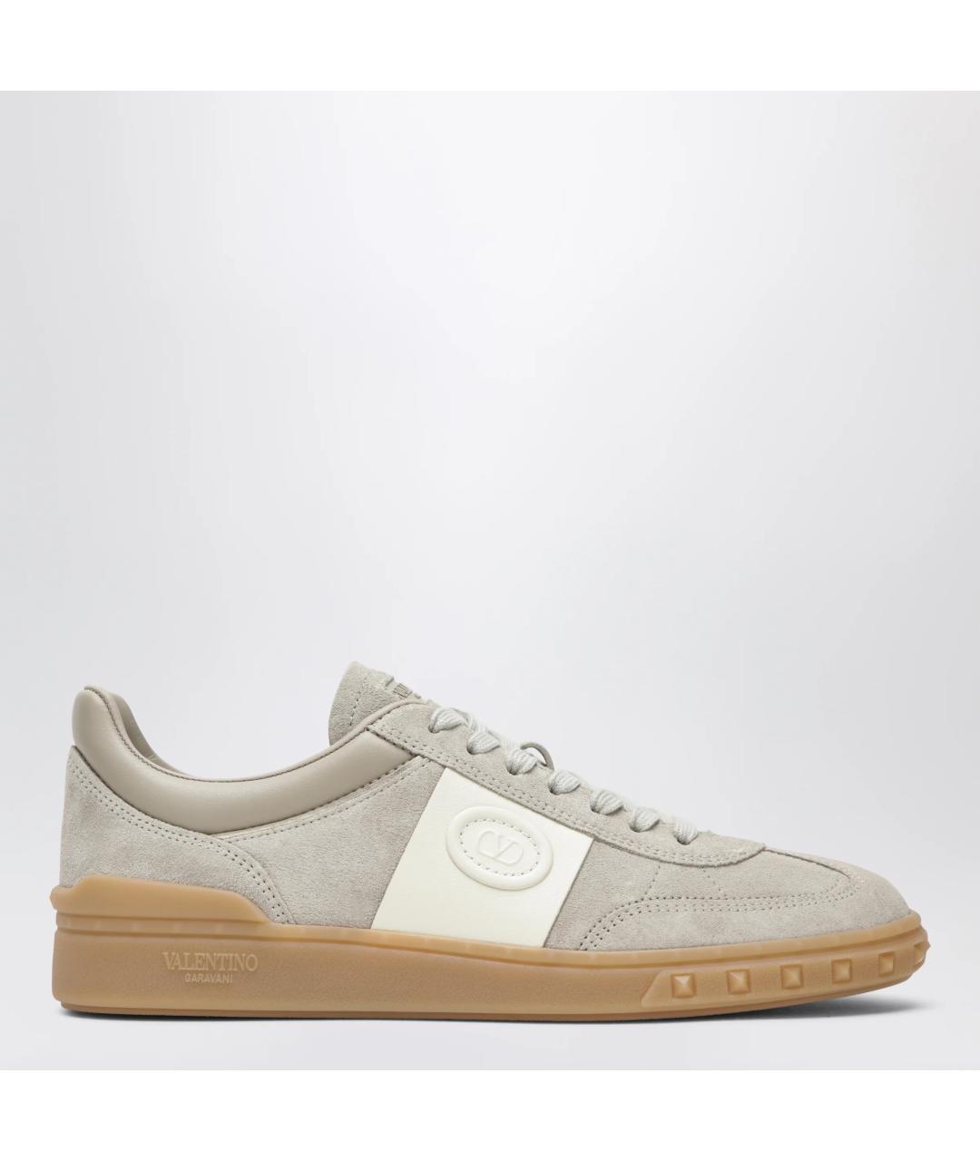 VALENTINO Бежевые замшевые кеды, фото 3