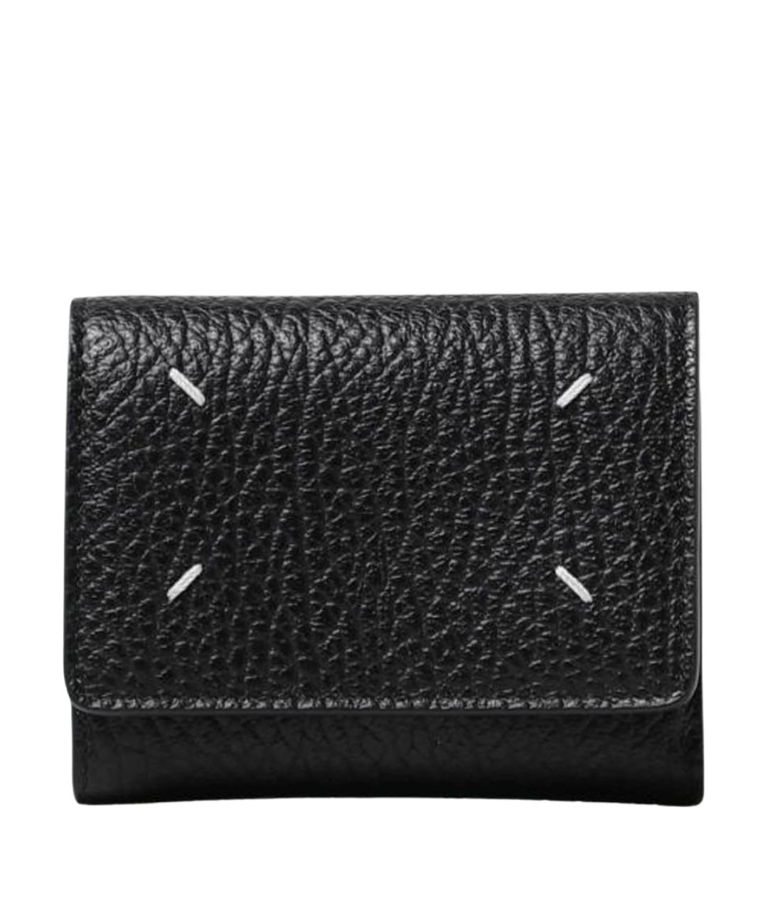MAISON MARGIELA Черный кожаный кошелек, фото 1
