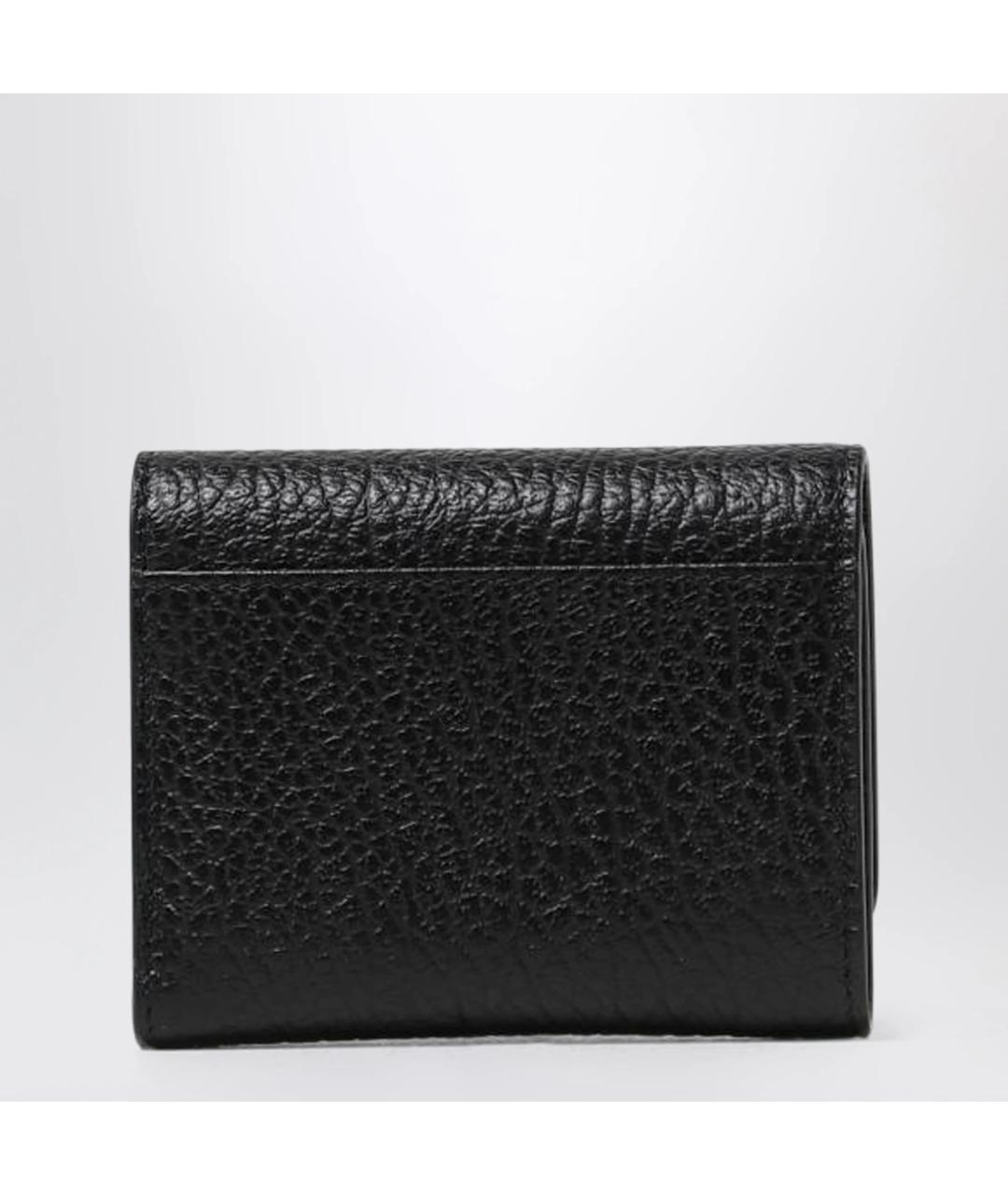 MAISON MARGIELA Черный кожаный кошелек, фото 2