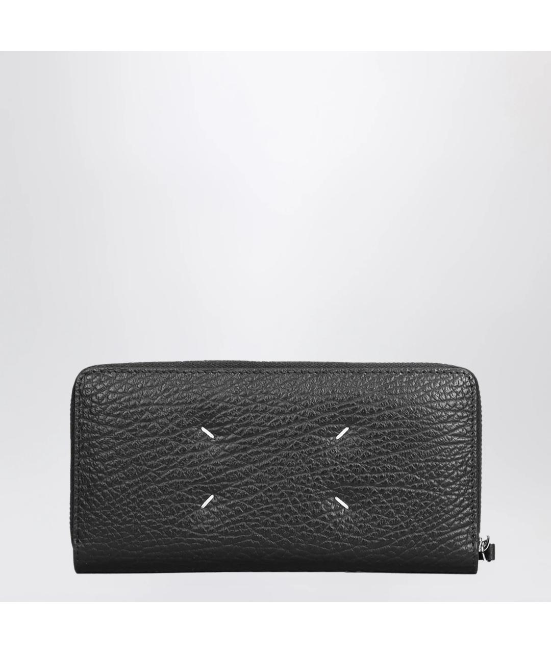 MAISON MARGIELA Черный кожаный кошелек, фото 3