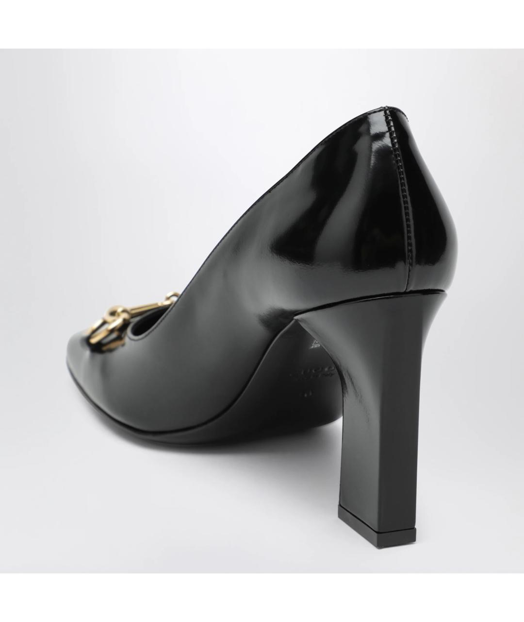 GUCCI Черные кожаные туфли, фото 2