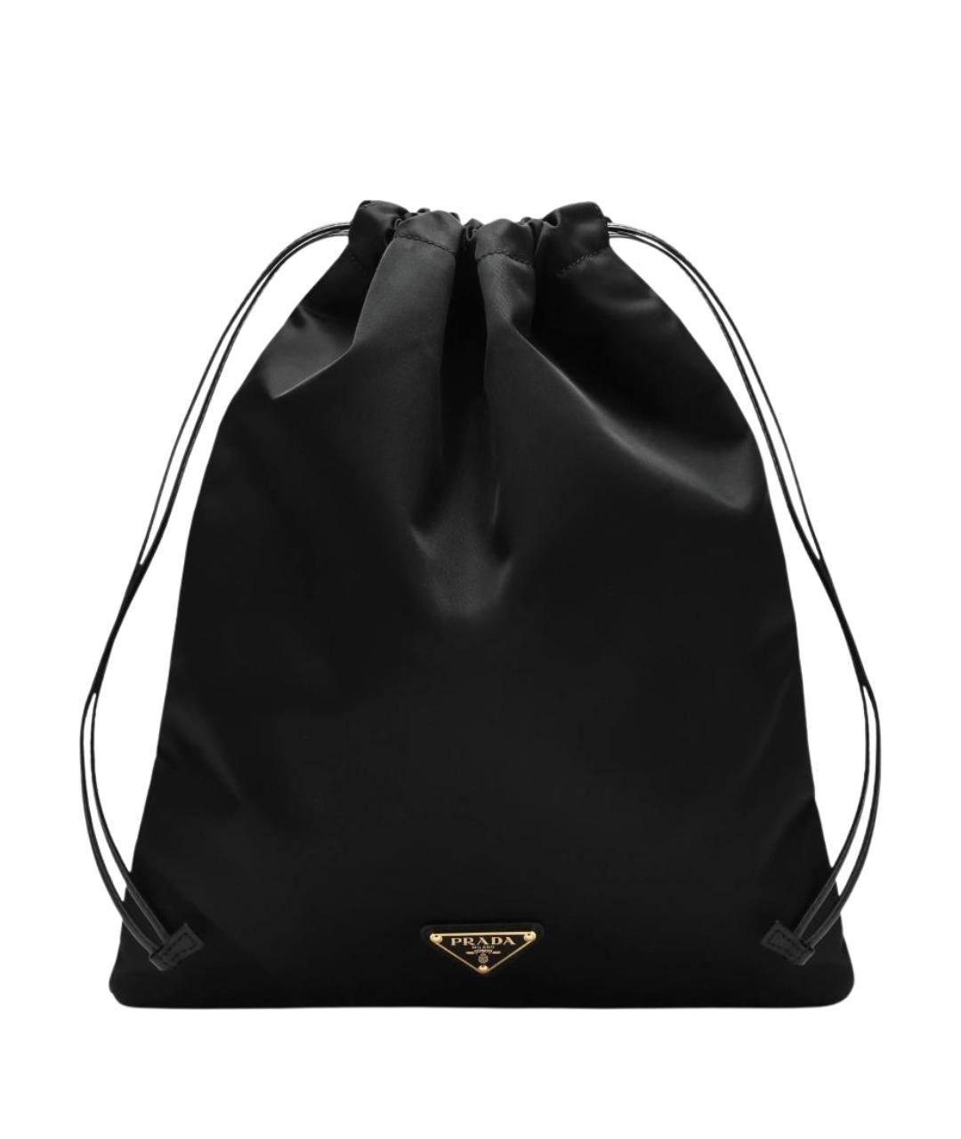 PRADA Черная синтетическая сумка с короткими ручками, фото 1