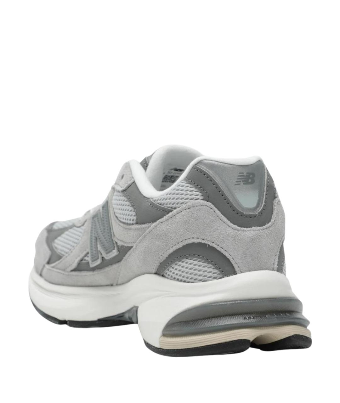 NEW BALANCE Серые замшевые низкие кроссовки / кеды, фото 2