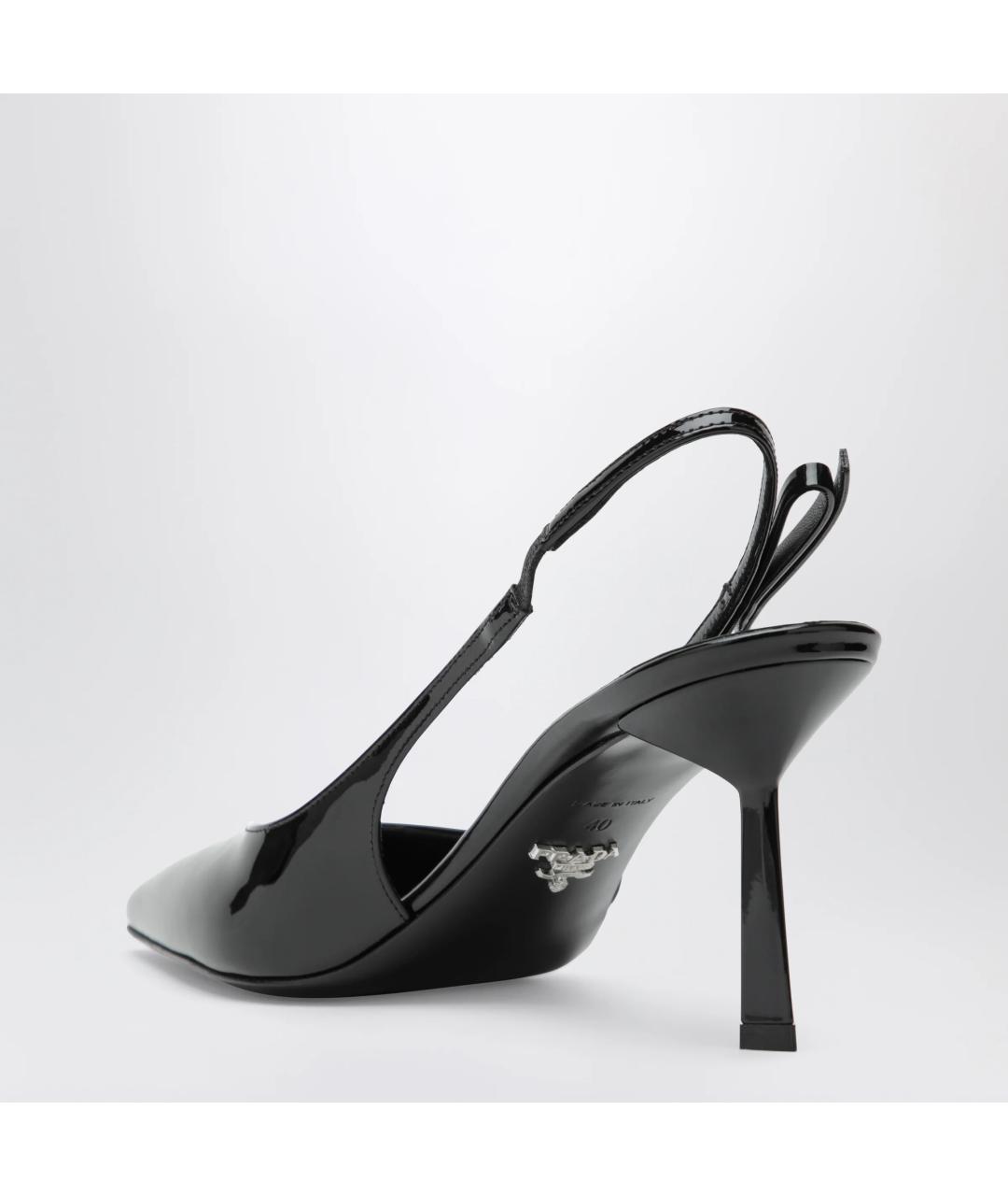 PRADA Черные кожаные туфли, фото 2