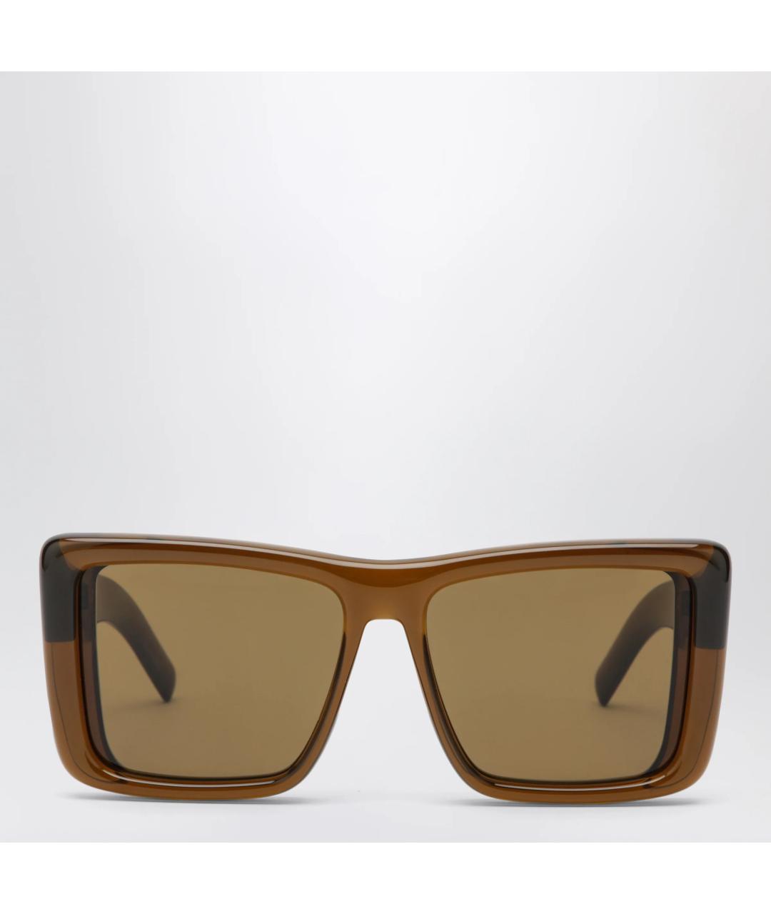 SAINT LAURENT Хаки пластиковые солнцезащитные очки, фото 3