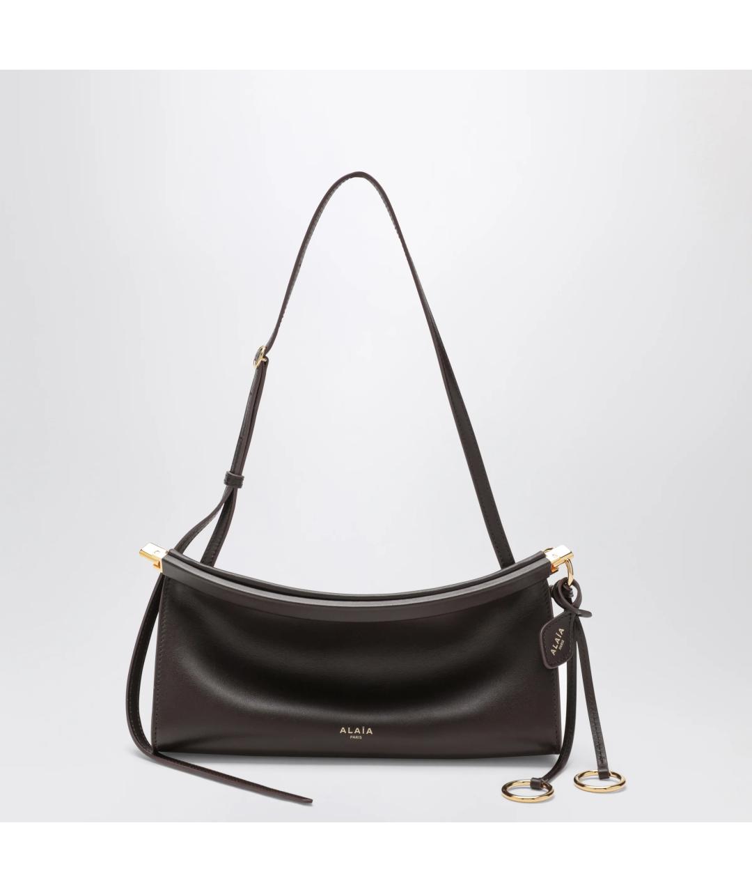 ALAIA Коричневая кожаная сумка через плечо, фото 3