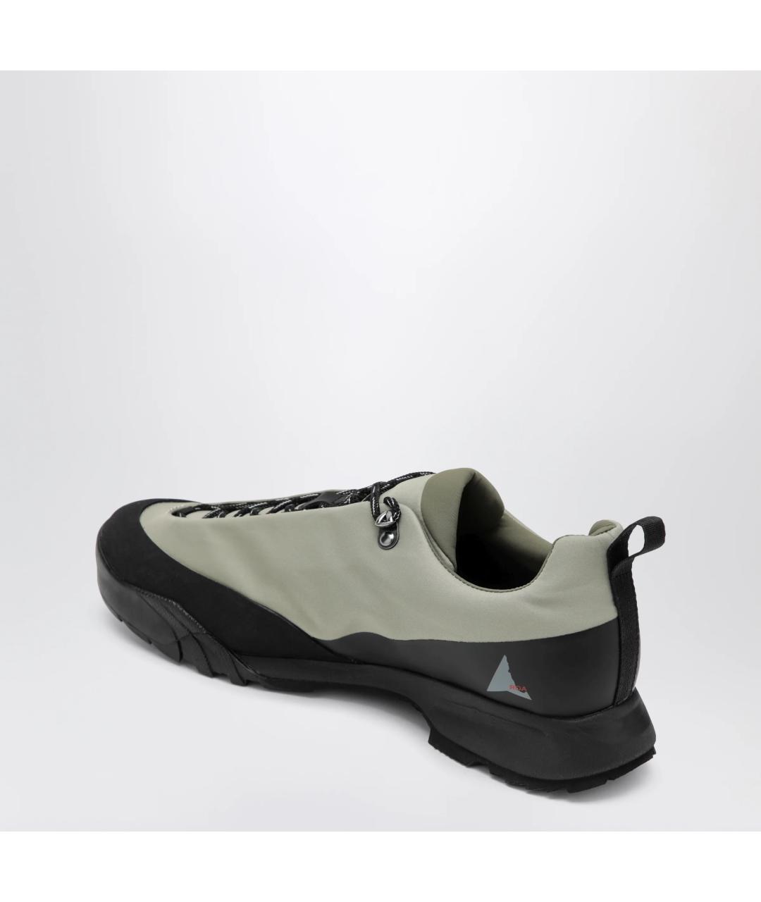 ROA Зеленые синтетические низкие кроссовки / кеды, фото 2