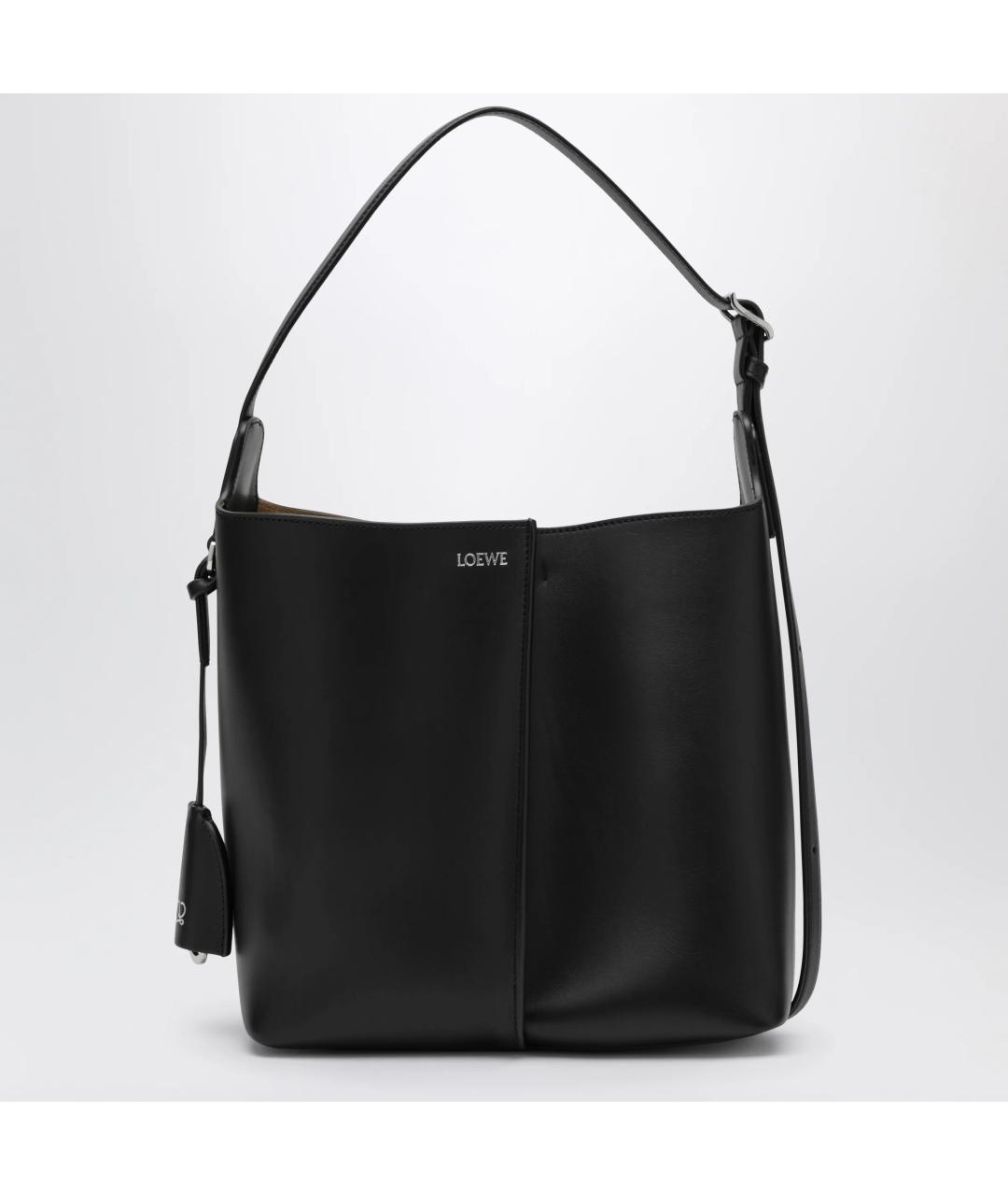 LOEWE Черная кожаная сумка тоут, фото 3