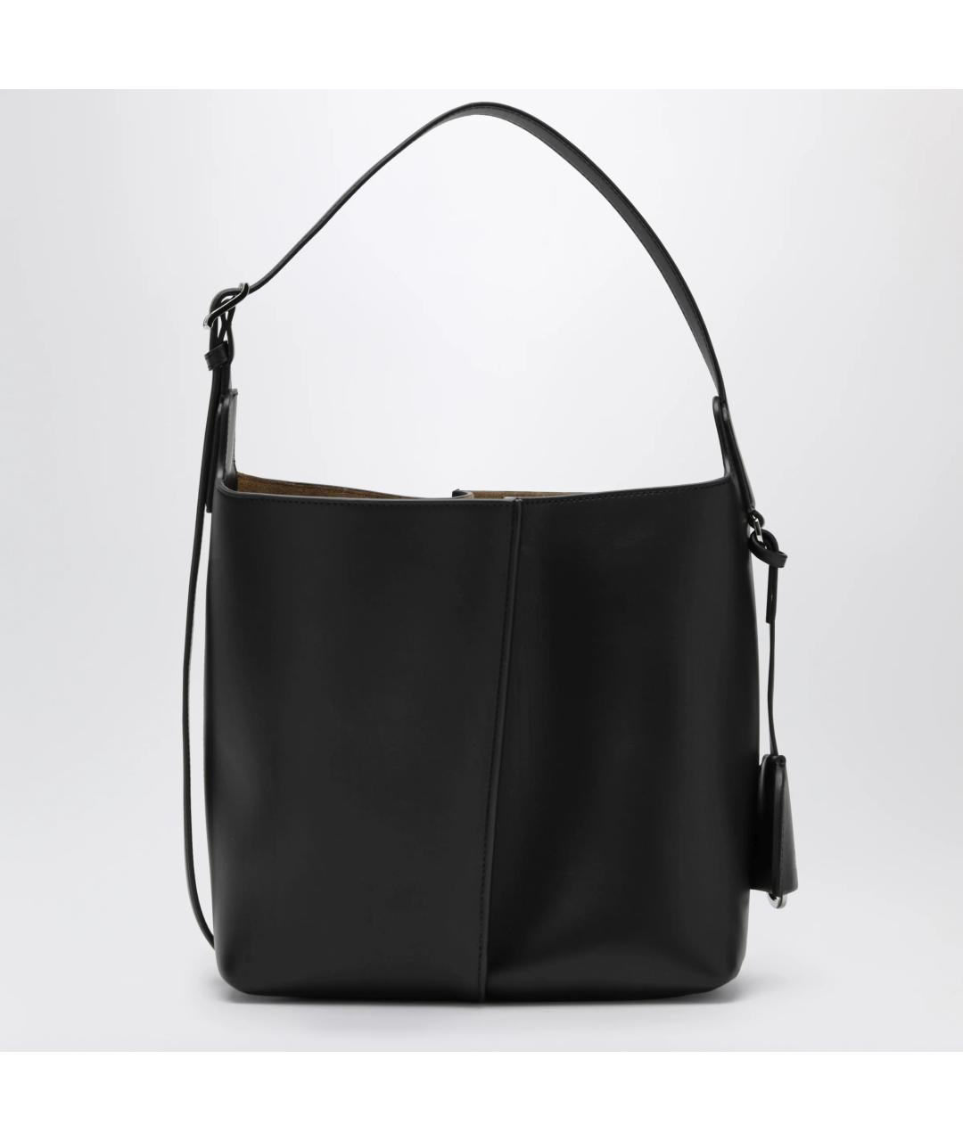 LOEWE Черная кожаная сумка тоут, фото 2