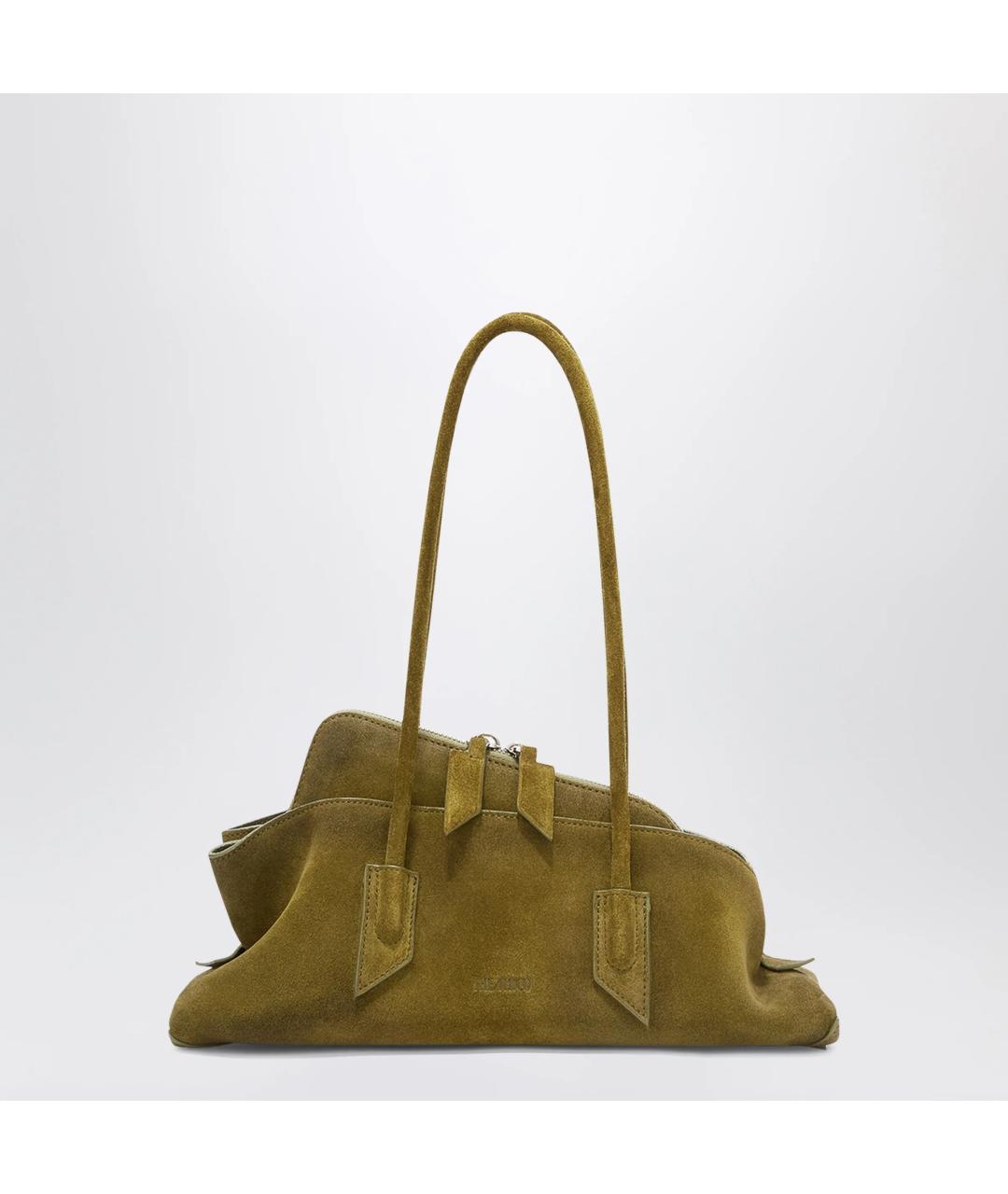 THE ATTICO Зеленая замшевая сумка через плечо, фото 3