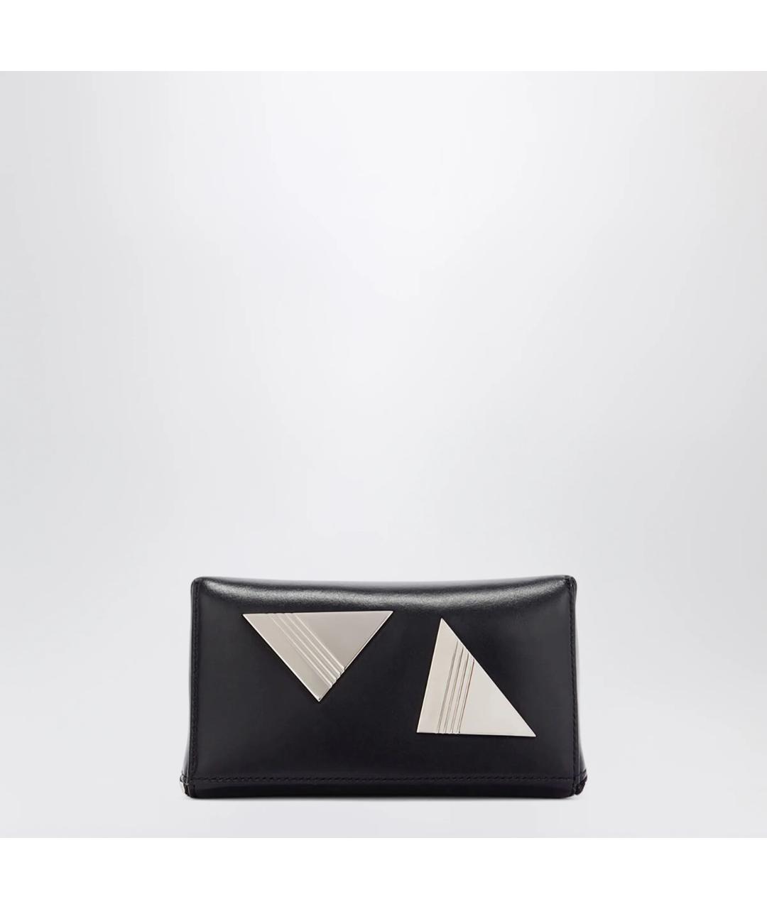 THE ATTICO Черная кожаная сумка с короткими ручками, фото 2