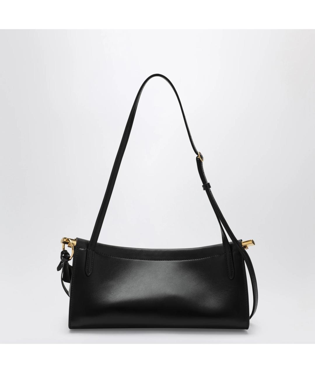 ALAIA Черная кожаная сумка через плечо, фото 2