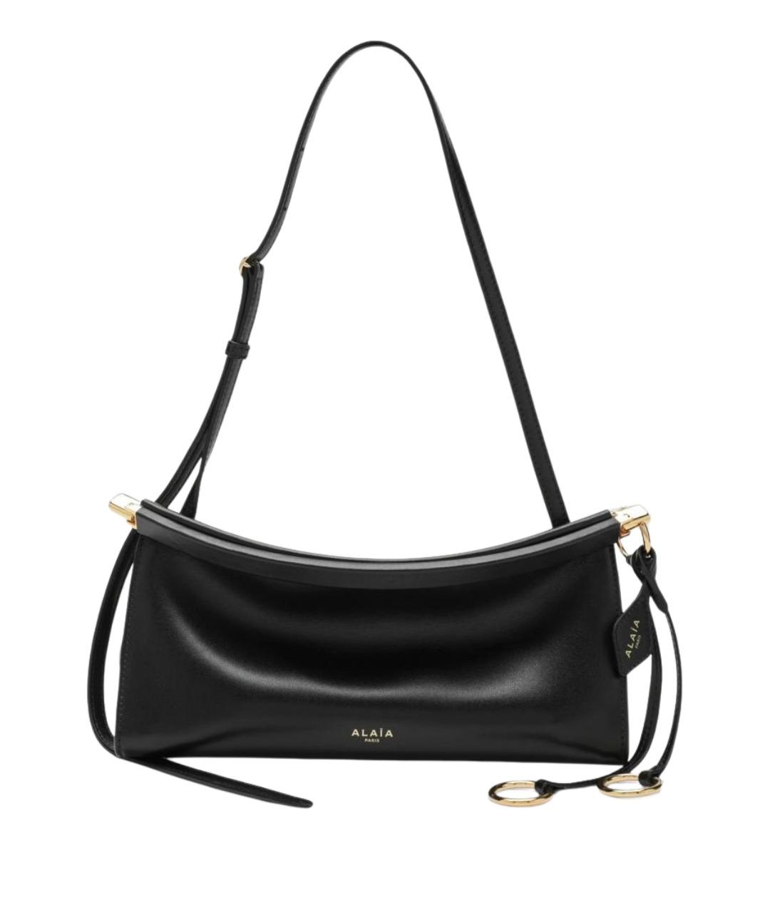 ALAIA Черная кожаная сумка через плечо, фото 1