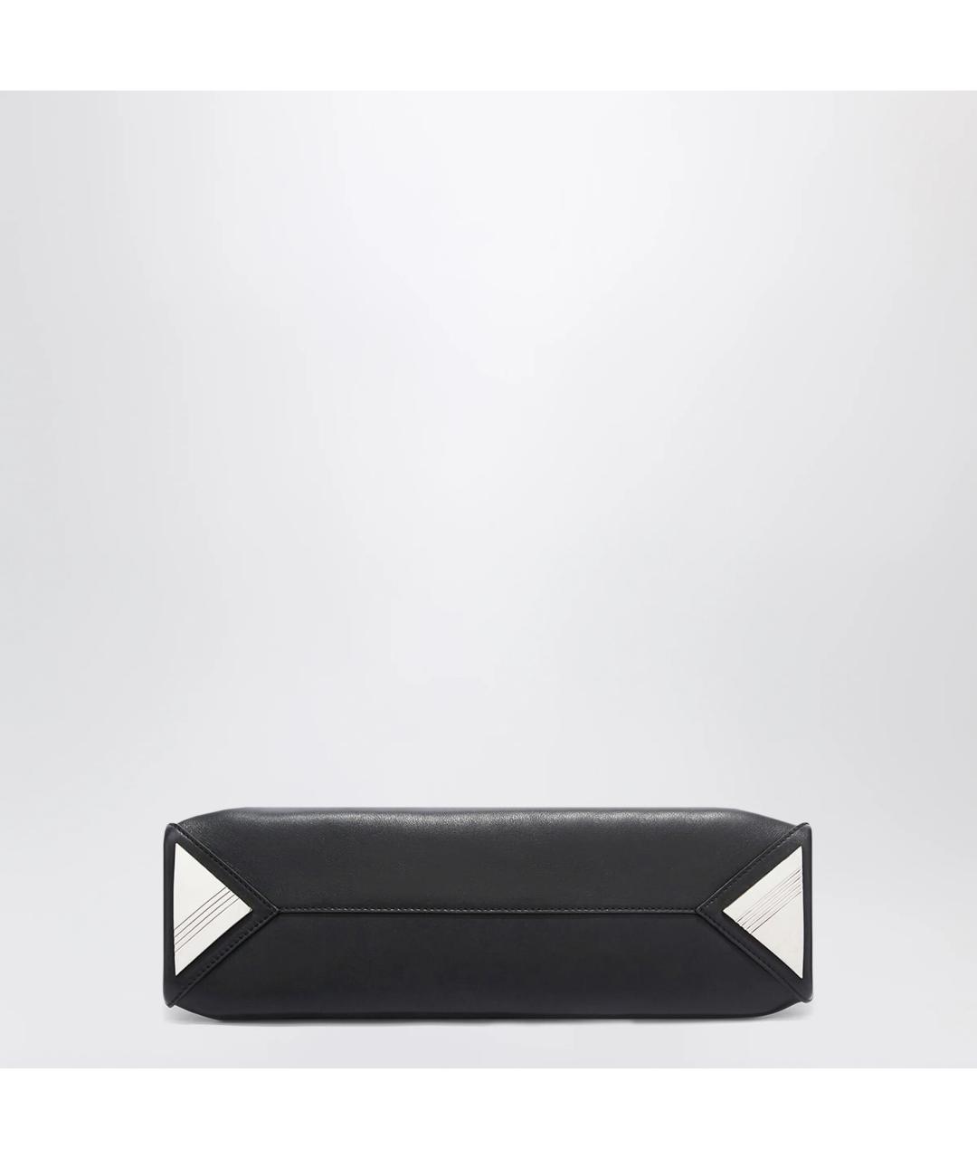 THE ATTICO Черная кожаная сумка через плечо, фото 2
