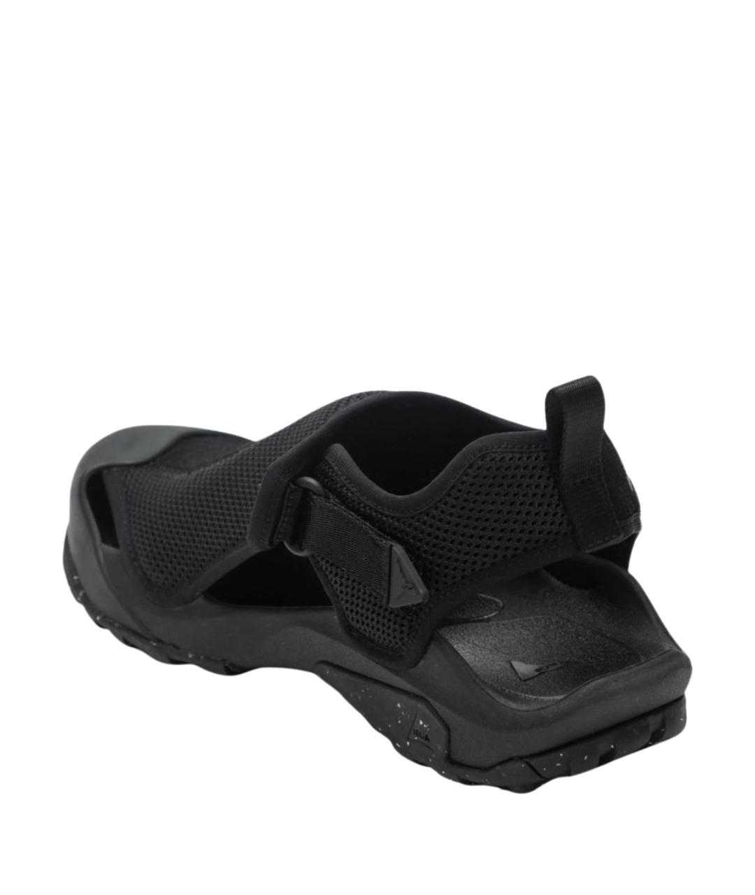 ROA Черные синтетические сандалии, фото 2